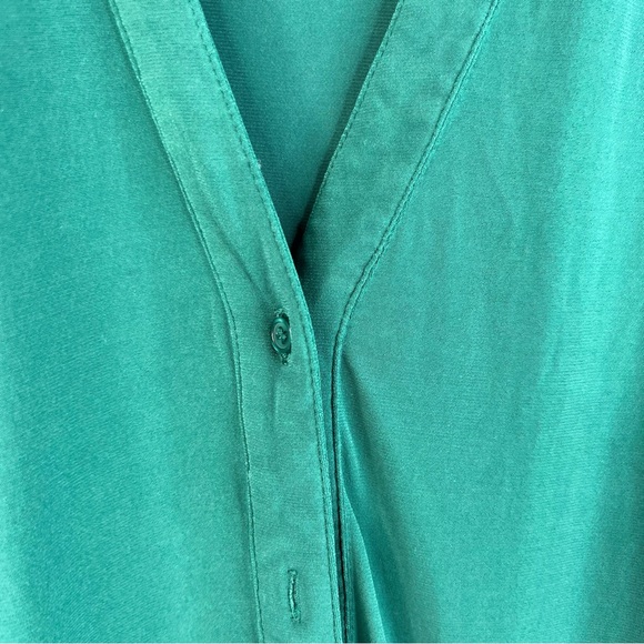 Jules & Leopold long sleeve collared dark Emerald Green Button Down Shirt - Picture 6 of 11